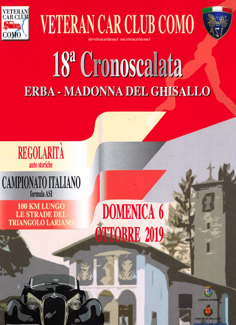 06 OTTOBRE 2019:  18a CRONOSCALATA ERBA – GHISALLO